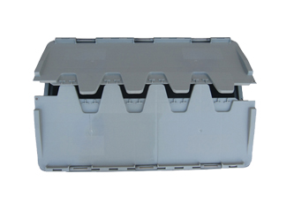 D型穿鐵（tiě）絲翻蓋物流箱