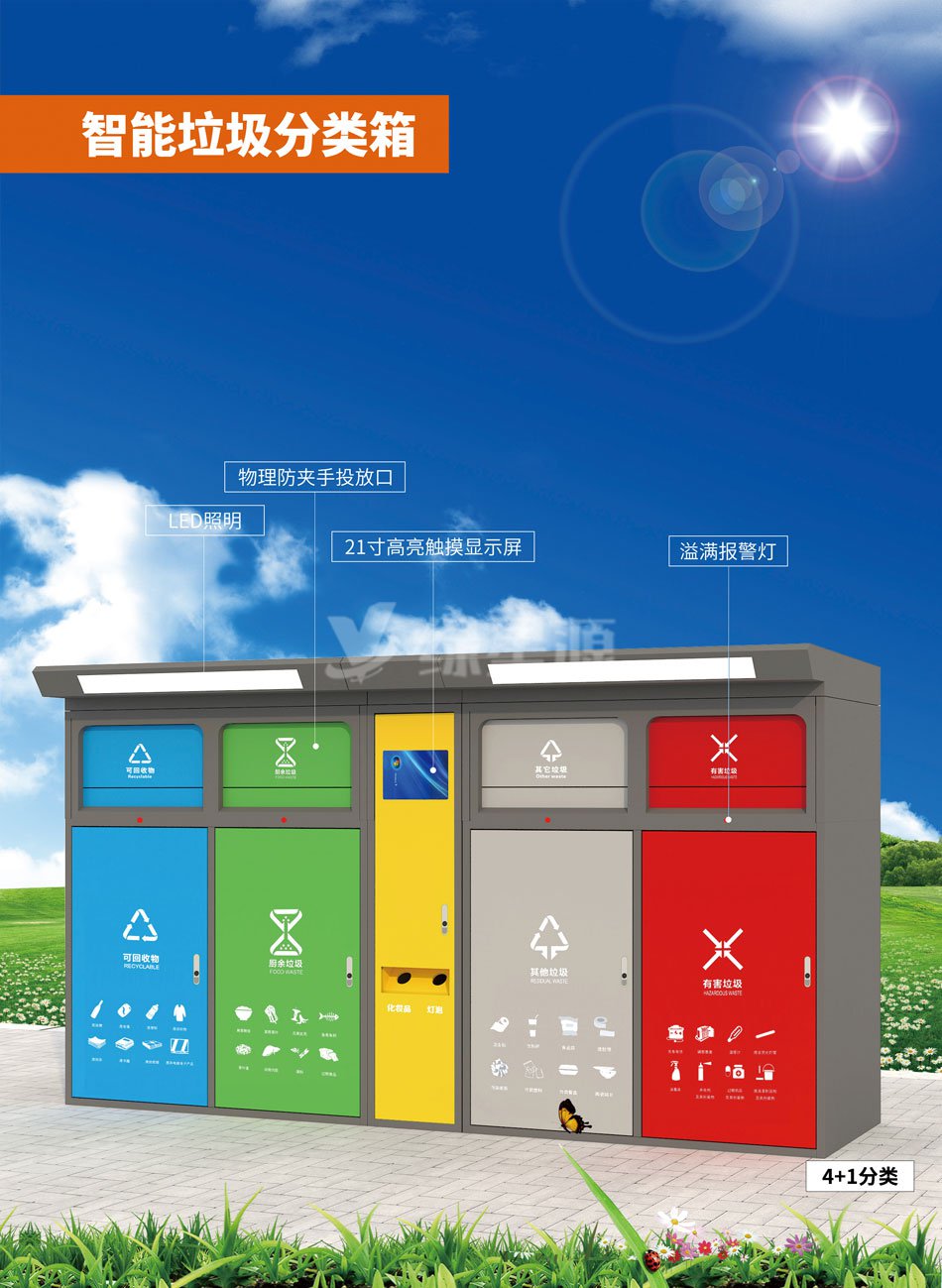 智能垃圾回（huí）收箱圖片