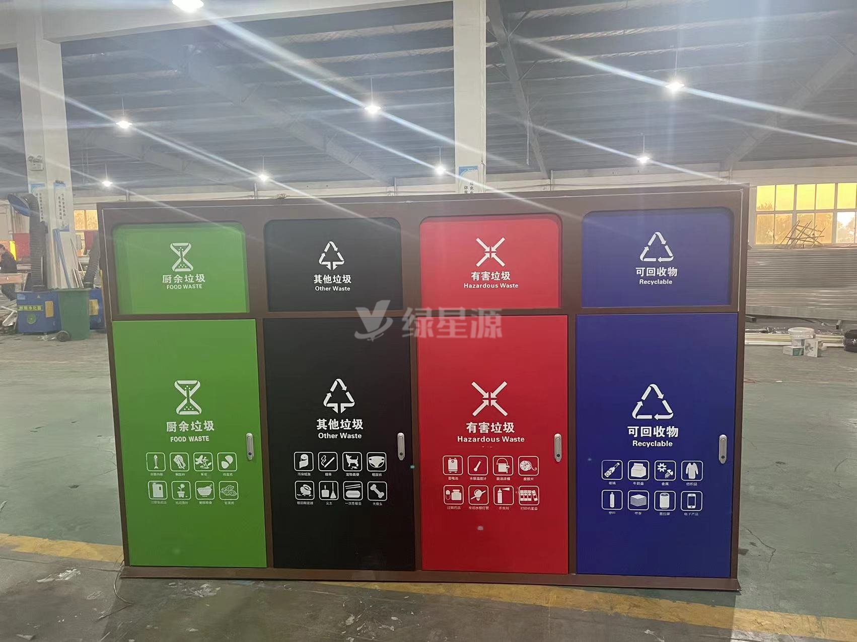 山東感應開門垃圾箱房案（àn）例配（pèi）圖一