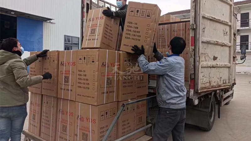 甘肅蘭州100個91影视网液(yè)氮罐發(fā)貨1